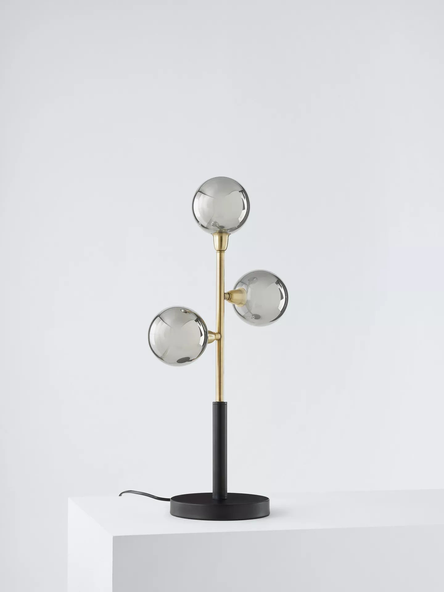 John Lewis Huxley 3 Globe Complete Table Lamp, Black