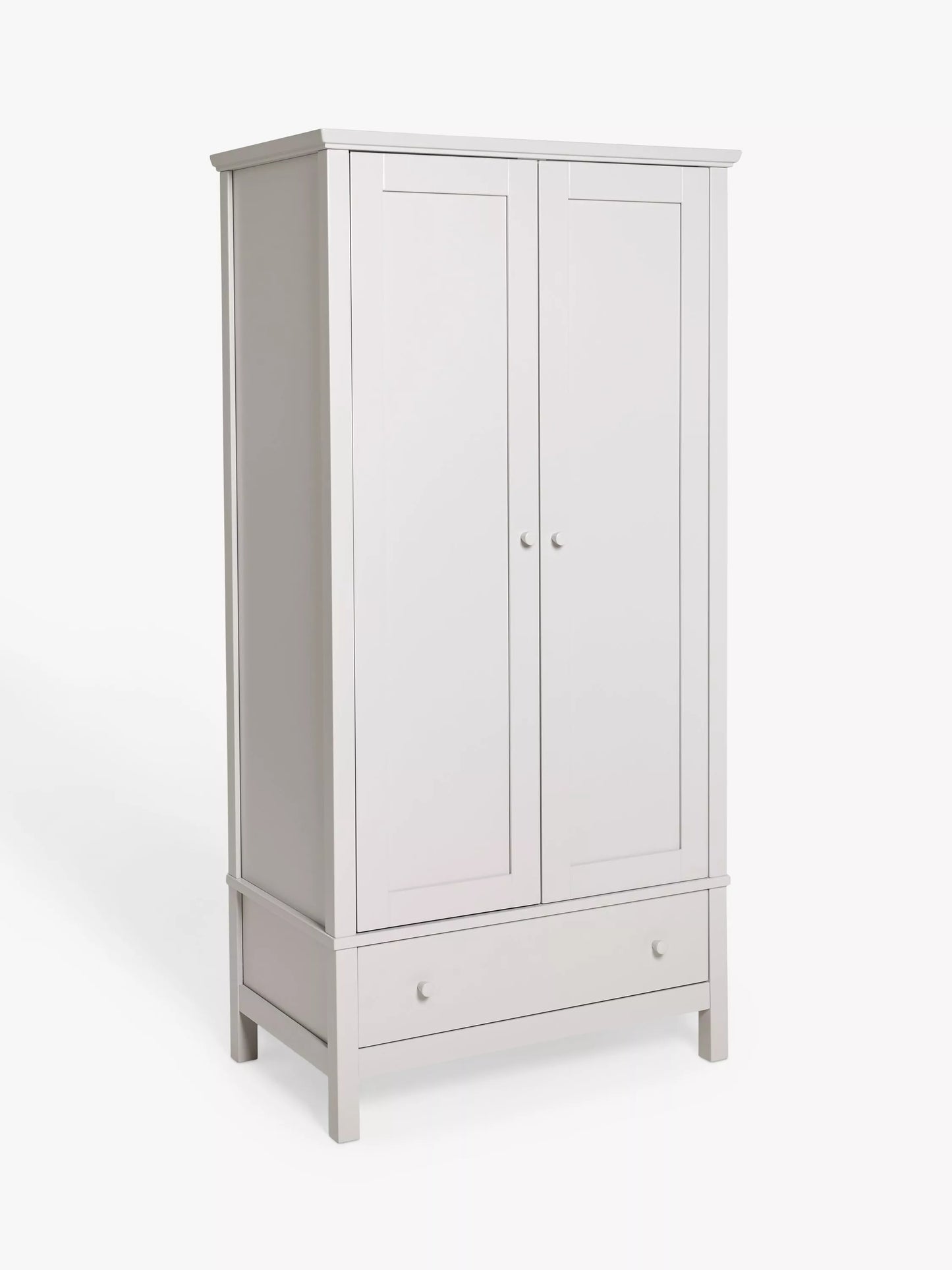 John Lewis Spindle Double Wardrobe Grey