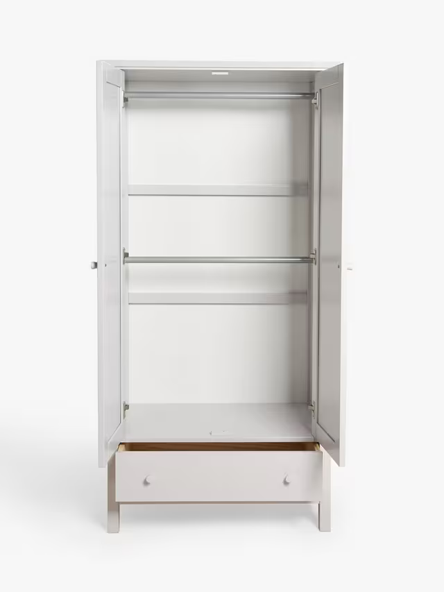 John Lewis Wilton Double Wardrobe Grey
