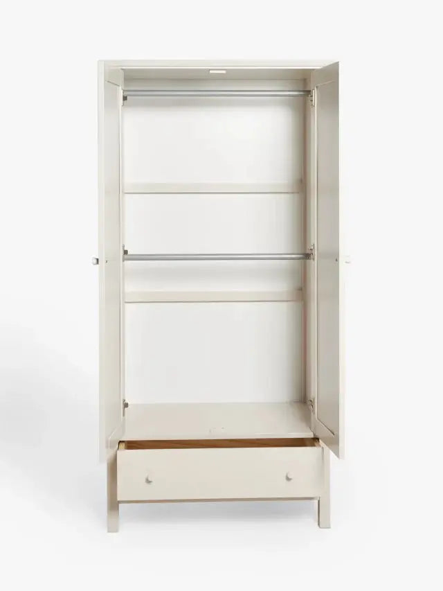 John Lewis Wilton Double Wardrobe, Linen 