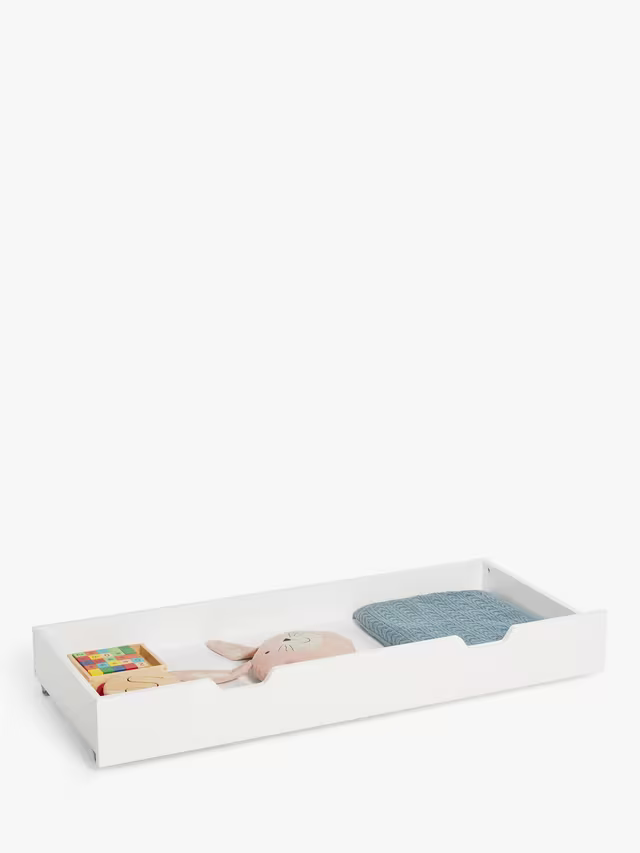 John Lewis Wilton Cotbed and Drawer White