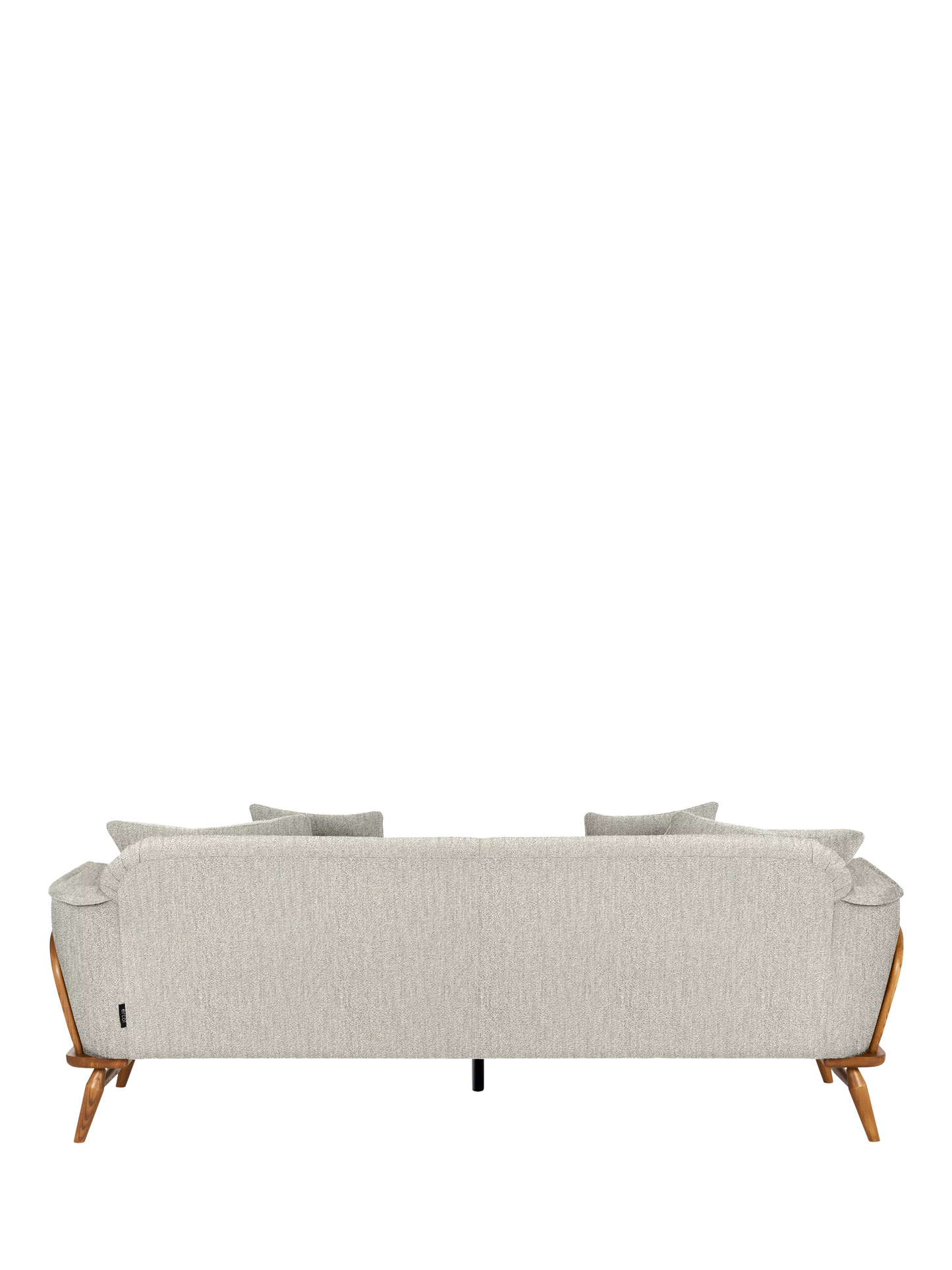 ercol for John Lewis Hexton Large 3 Seater Sofa Vintage Ash Leg Boucle Natural