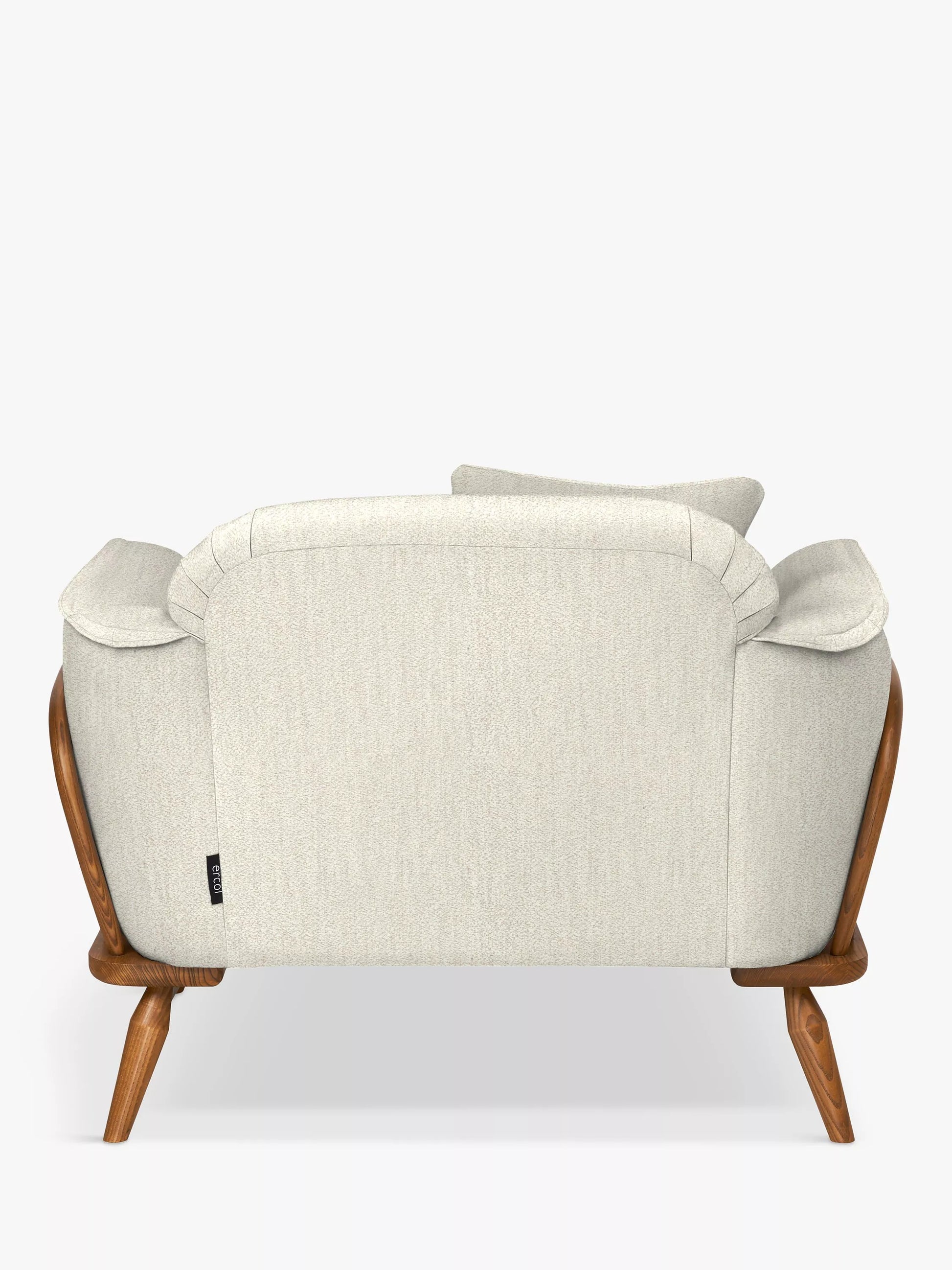 ercol for John Lewis Hexton Armchair, Vintage Ash Leg, Boucle Natural