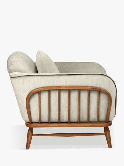 ercol for John Lewis Hexton Armchair, Vintage Ash Leg, Boucle Natural