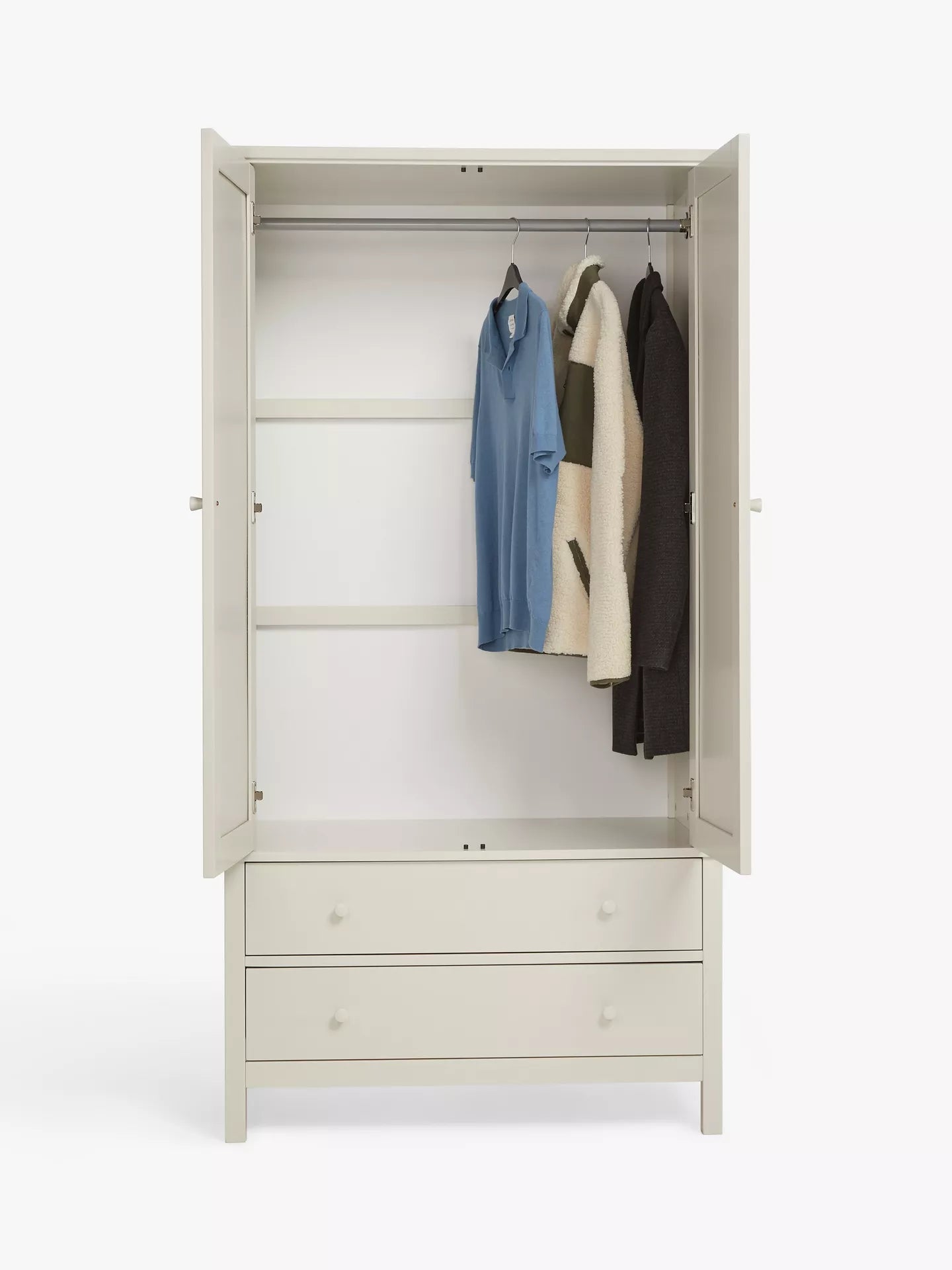 John Lewis Wardrobe Wilton 2 Door, Linen
