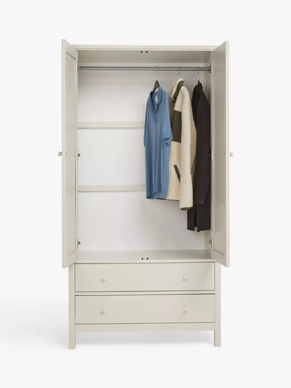 John Lewis Wardrobe Wilton 2 Door, Linen