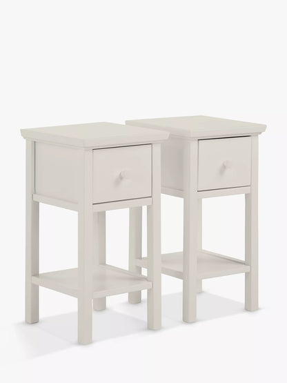 John Lewis Wilton Bedside Tables, Set of 2, Linen