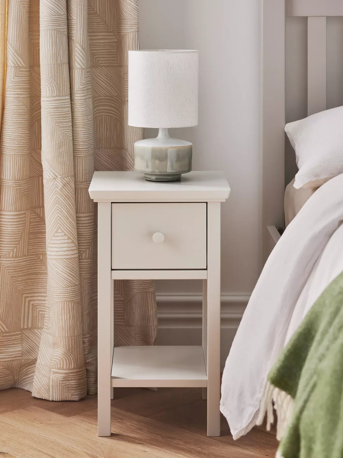 John Lewis Wilton Bedside Tables, Set of 2, Linen