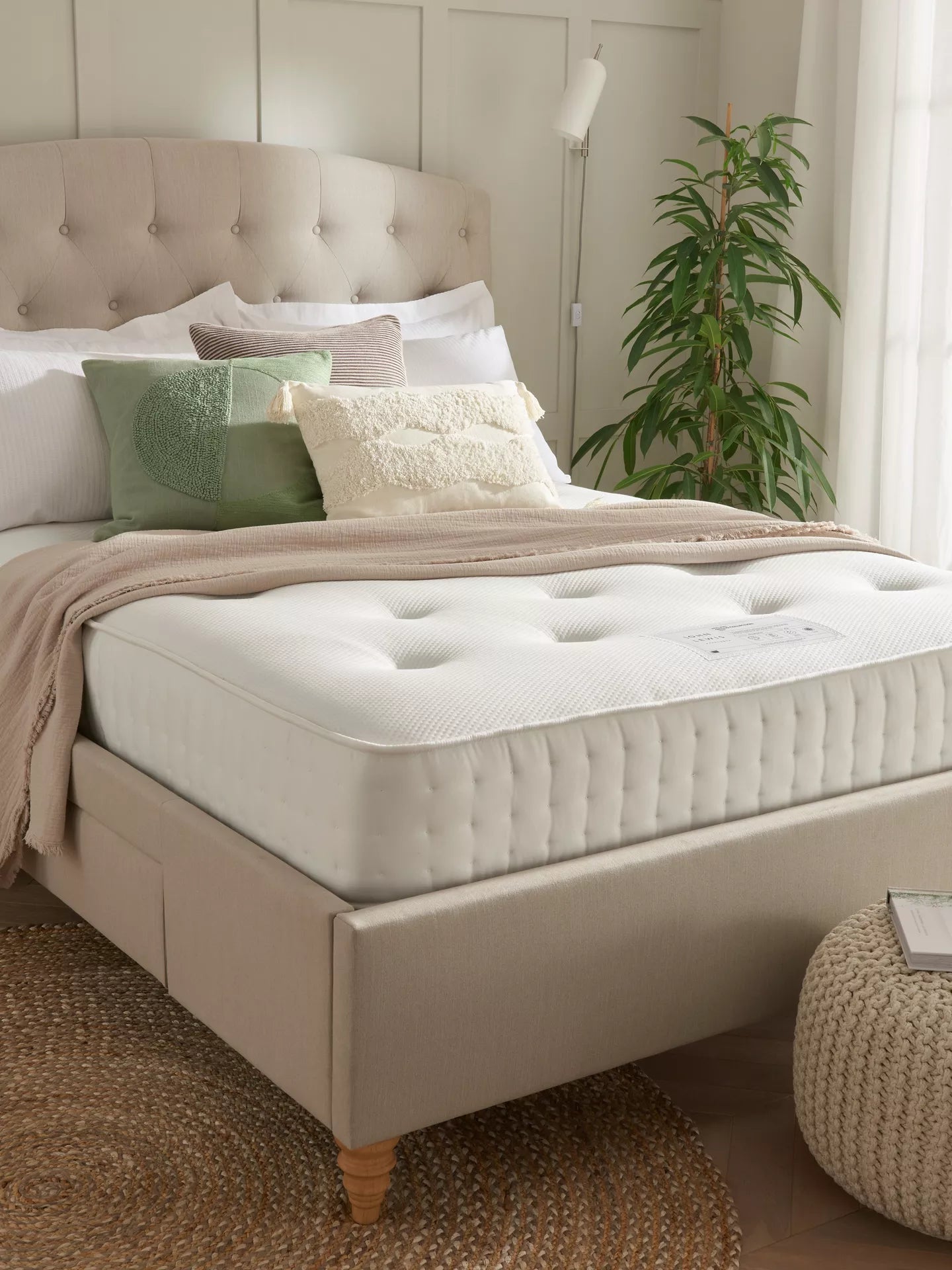 John Lewis Ortho Support 1200 Pocket Spring Mattress, Firm Tension, Double