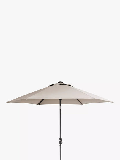 KETTLER Wind-Up Garden Parasol 2.5m Stone Taupe