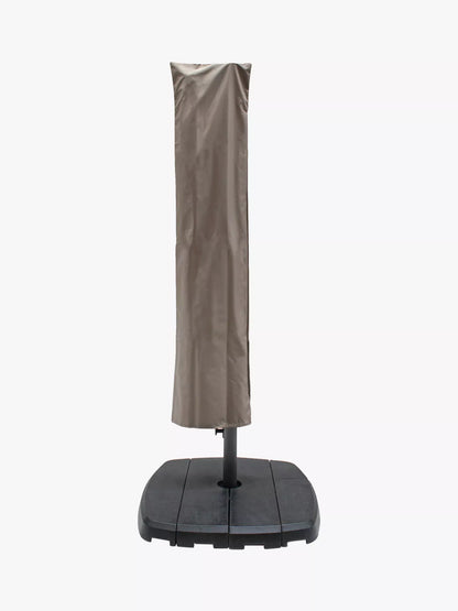 KETTLER Free Arm Square Garden Parasol with Base, 2.5m