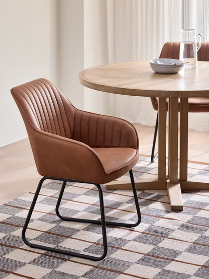 John Lewis Brooks II Dining Armchairs, Set of 2, Whisky