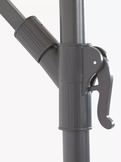 Suntime Wind-Up Tilt Rectangular Parasol, 2 x 3m, Ecru