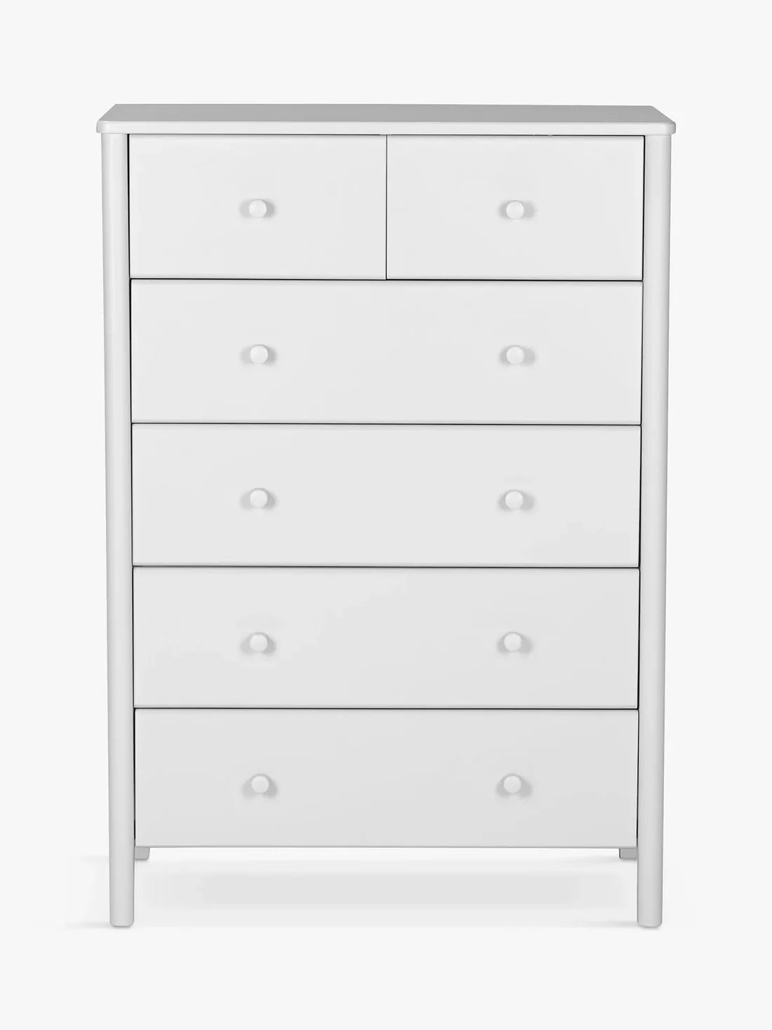 John Lewis Spindle 6 Drawer Chest Grey Bedroom Chest of drawers