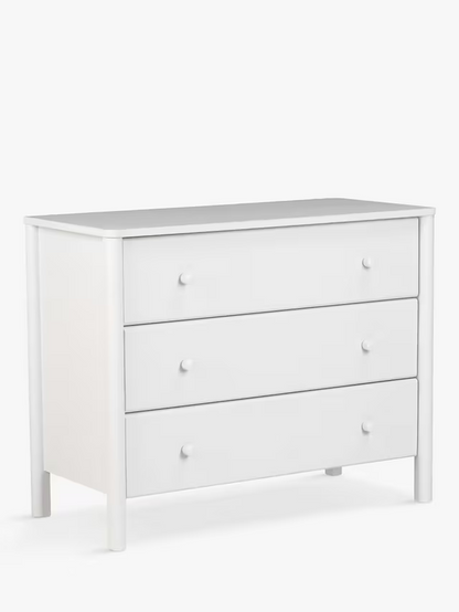 John Lewis Spindle 3 Drawer Chest, Grey