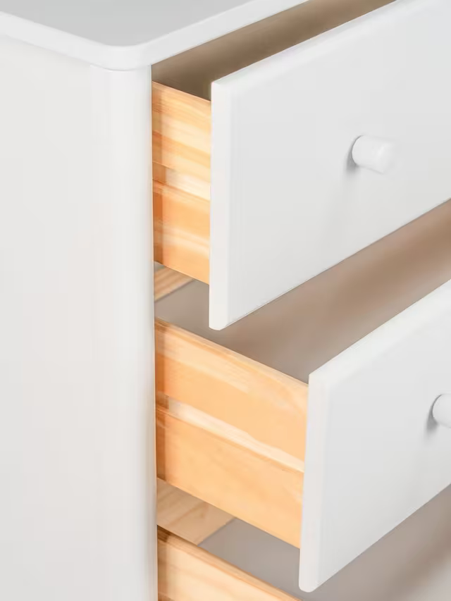 John Lewis Spindle 3 Drawer Chest, Grey