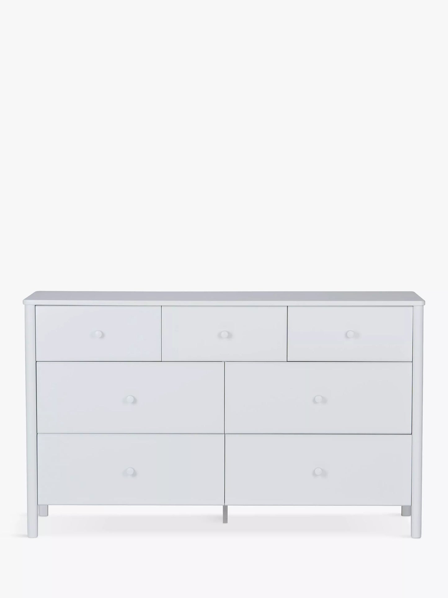 John Lewis Spindle 7 Drawer Chest, Grey