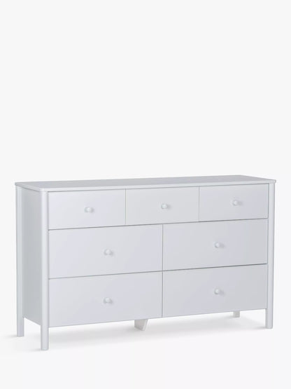 John Lewis Spindle 7 Drawer Chest, Grey