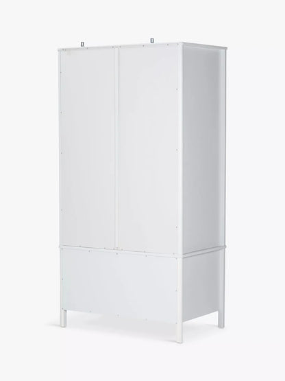 John Lewis Spindle Double Wardrobe in Grey with 2 drawers