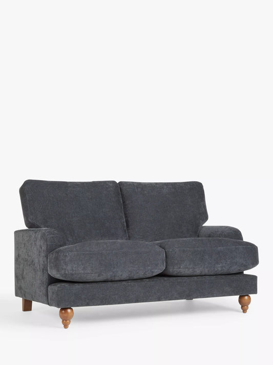 John Lewis Clover Small 2 Seater Sofa, Dark Leg, Chenille Charcoal