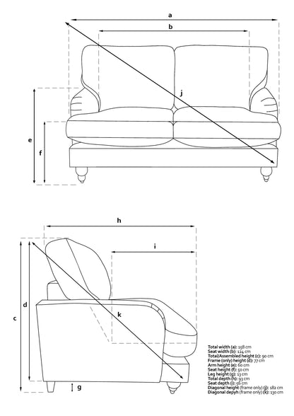 John Lewis Clover Small 2 Seater Sofa, Dark Leg, Chenille Charcoal