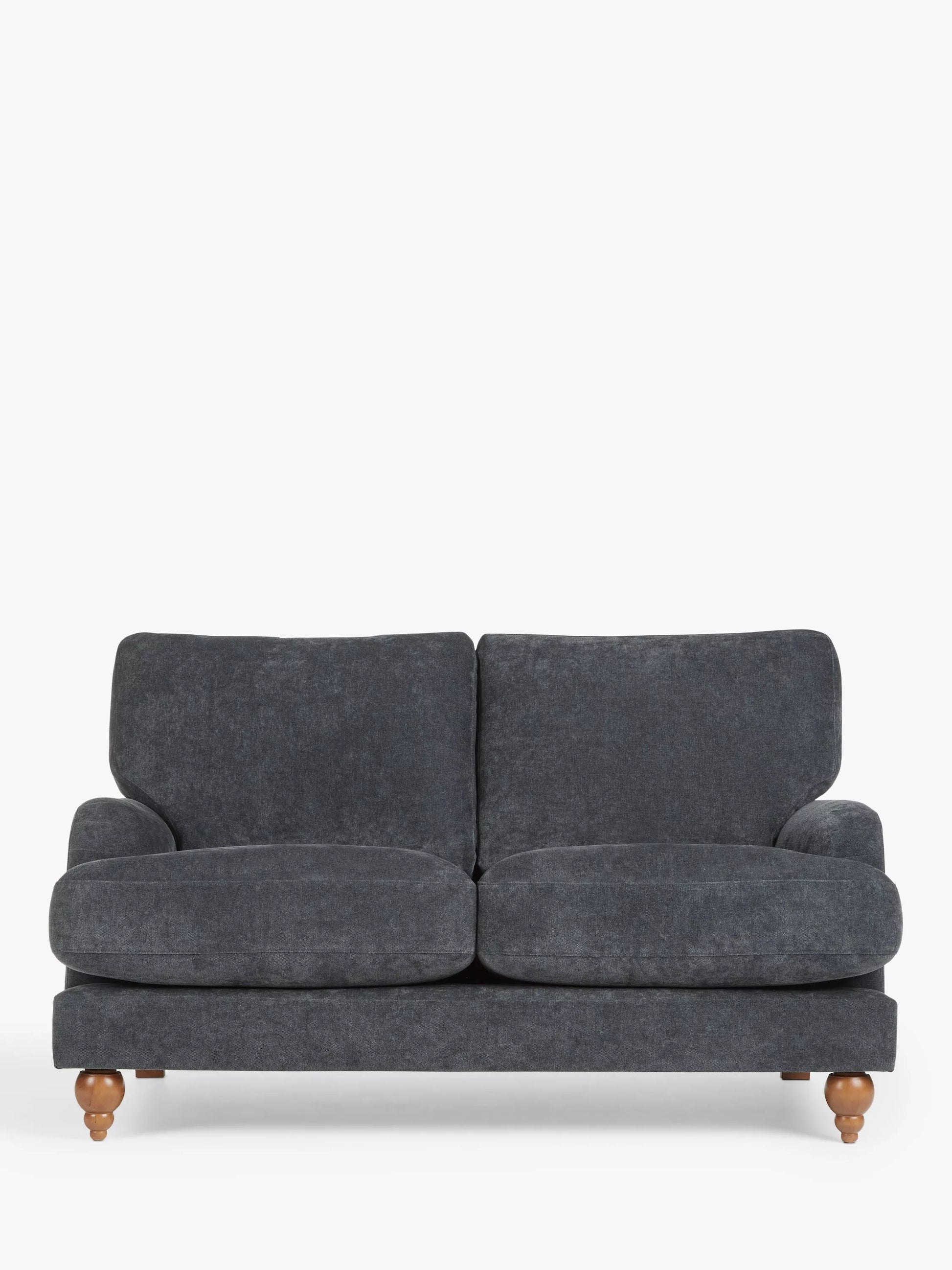 John Lewis Clover Small 2 Seater Sofa, Dark Leg, Chenille Charcoal
