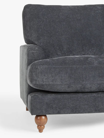 John Lewis Clover Small 2 Seater Sofa, Dark Leg, Chenille Charcoal