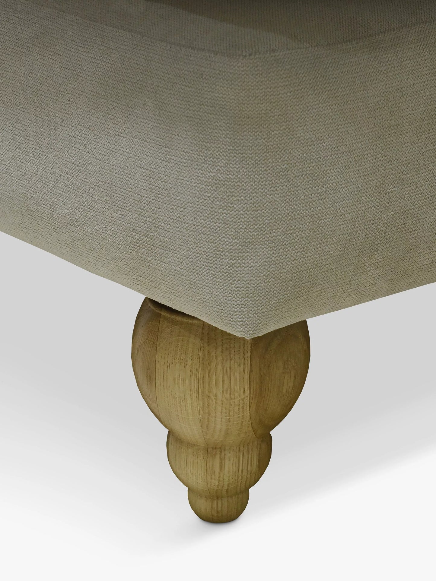 John Lewis Clover Large 3 Seater Sofa, Light Leg, Fine Chenille Natural