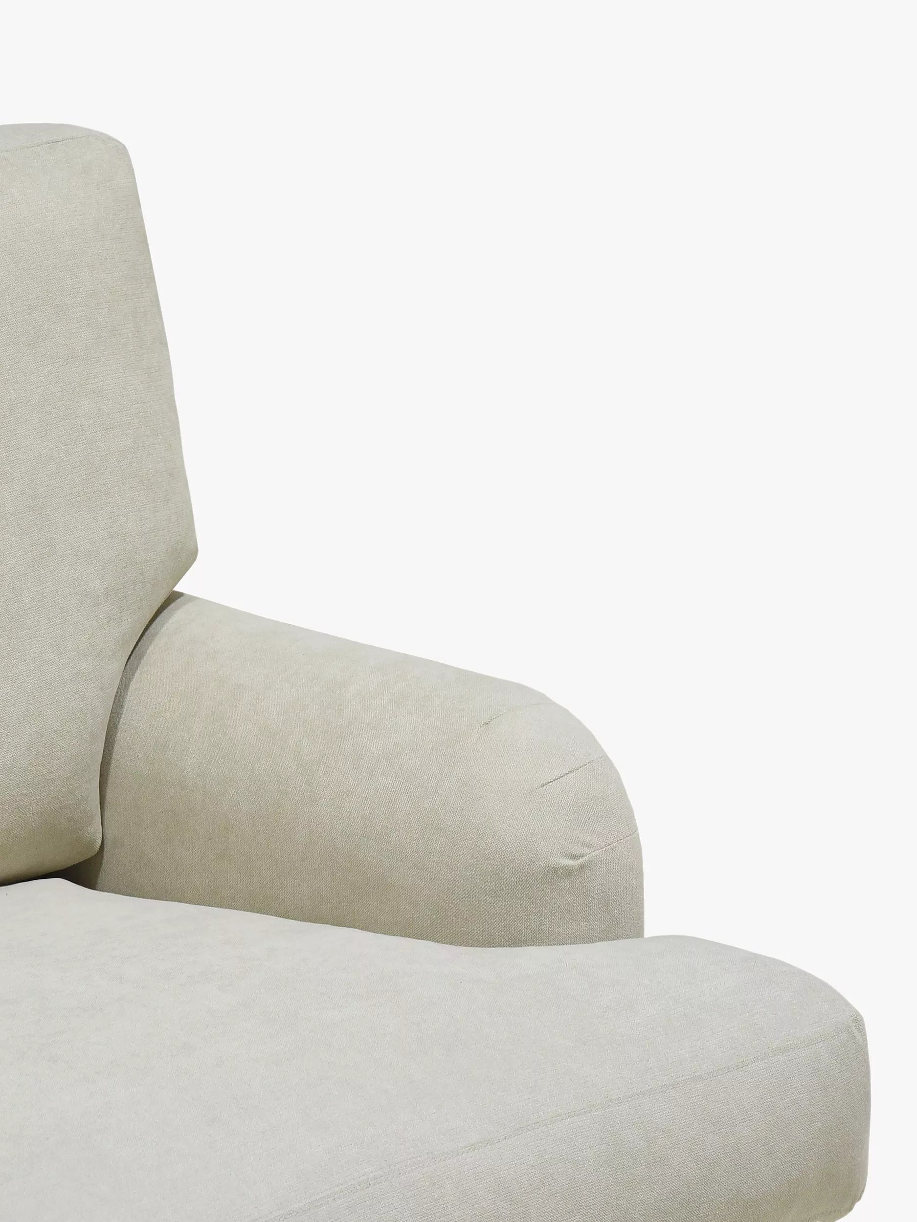 John Lewis Clover Large 3 Seater Sofa, Light Leg, Fine Chenille Natural