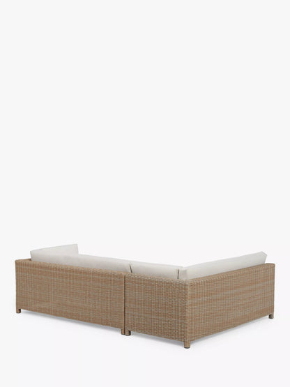 John Lewis Platform Rattan Modular 6-Seater Garden Lounging Set, Natural