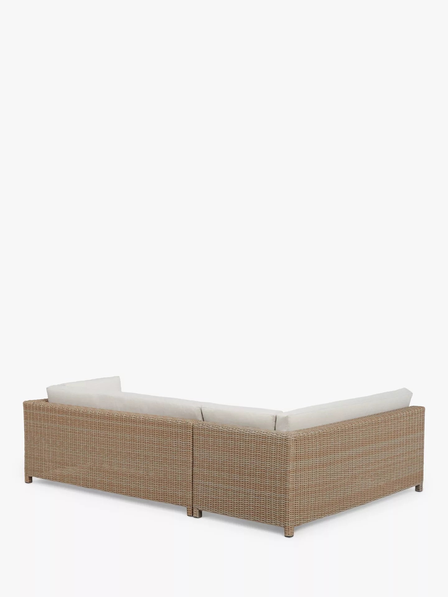 John Lewis Platform Rattan Modular 6-Seater Garden Lounging Set, Natural