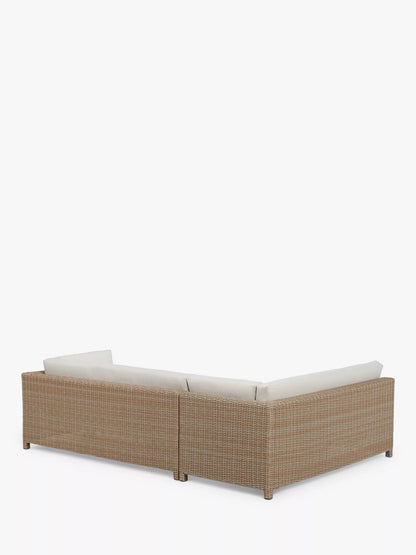 John Lewis Platform Rattan Modular 6-Seater Garden Lounging Set, Natural