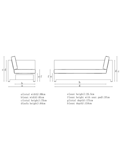 John Lewis Platform Rattan Modular 6-Seater Garden Lounging Set, Natural