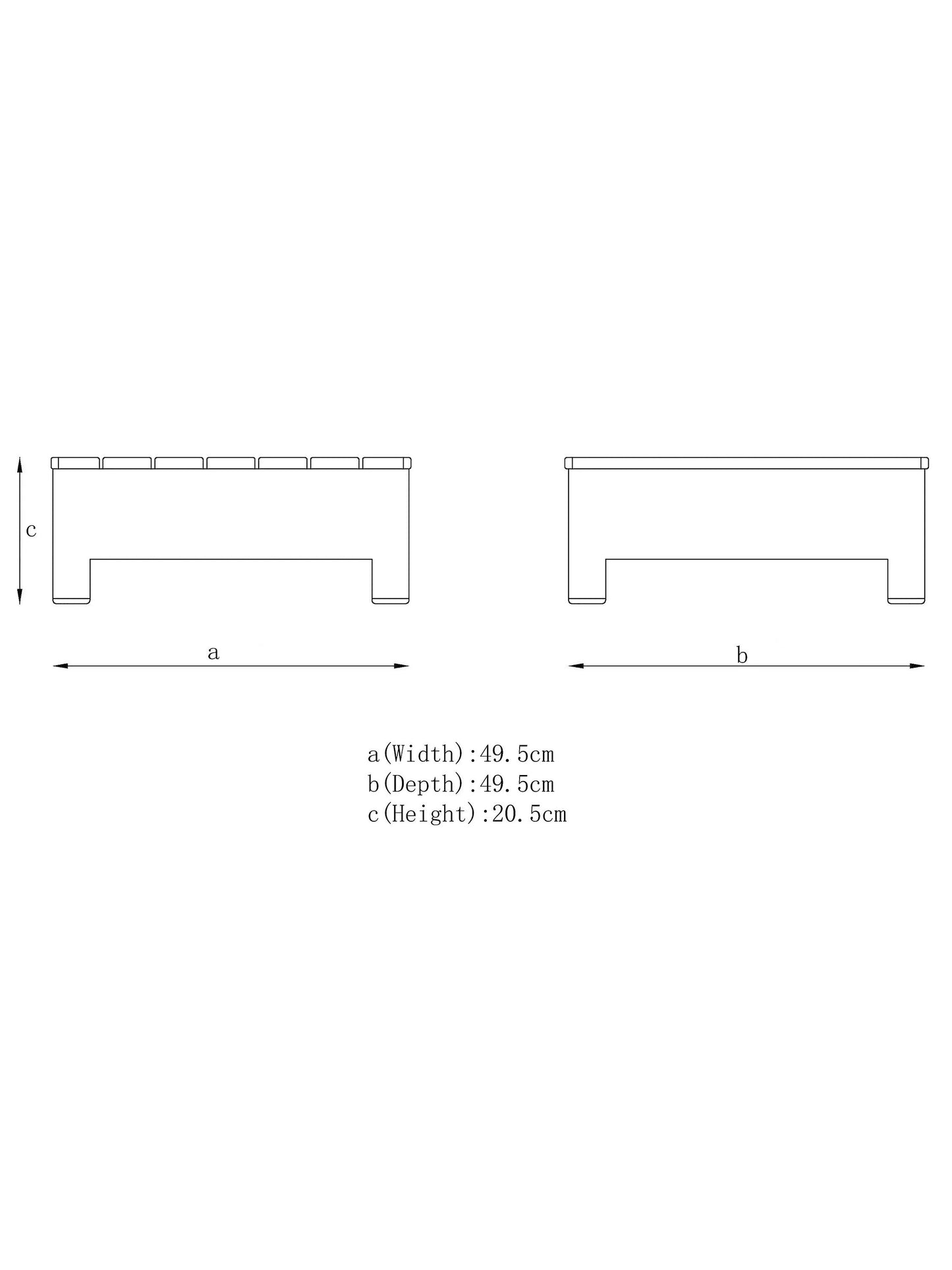 John Lewis Platform Rattan Modular 6-Seater Garden Lounging Set, Natural