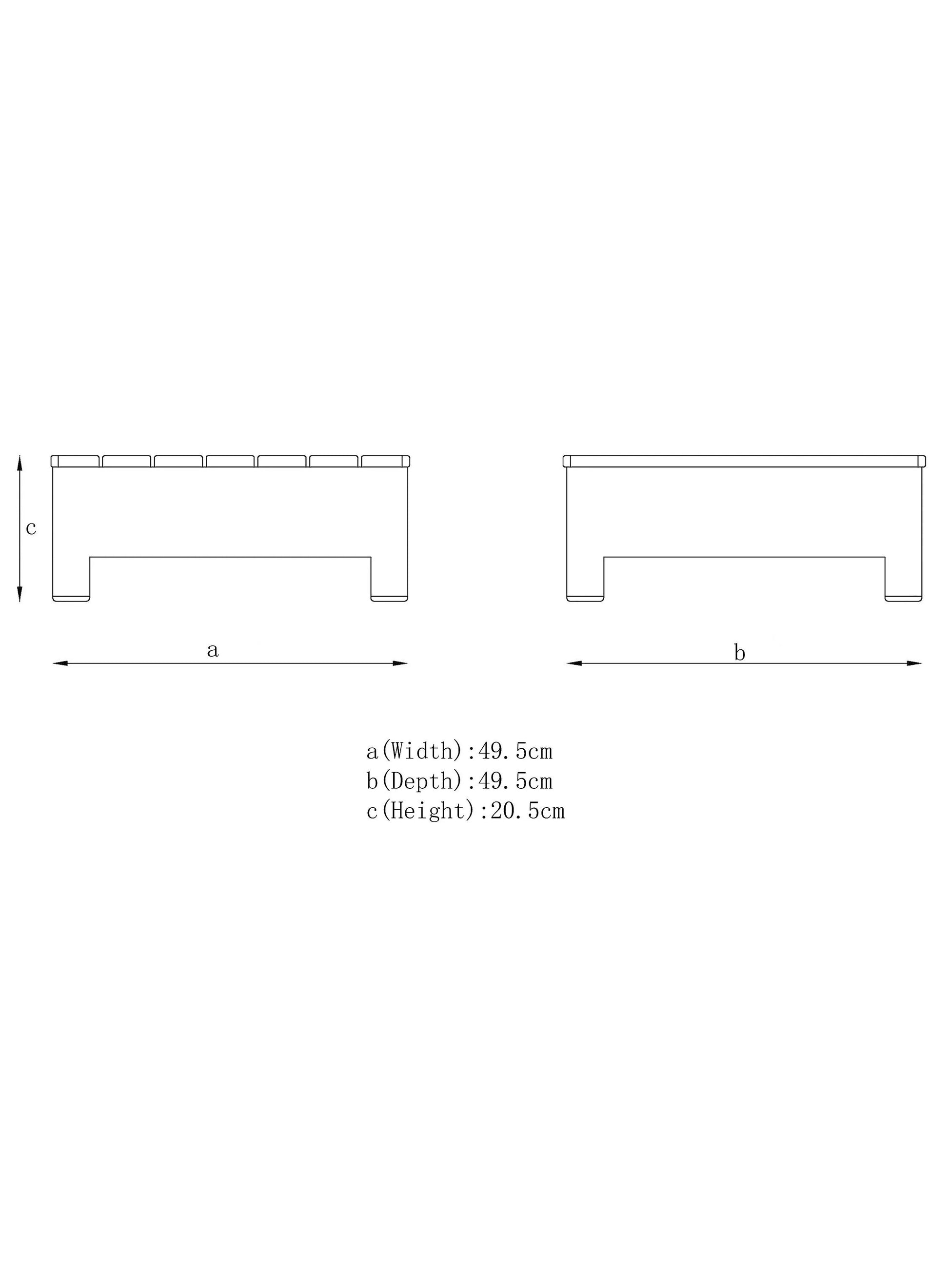 John Lewis Platform Rattan Modular 6-Seater Garden Lounging Set, Natural