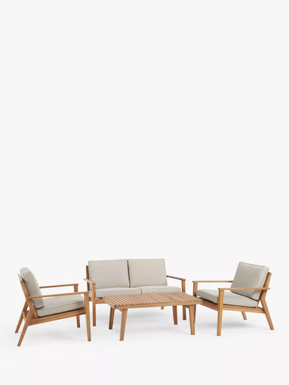 John Lewis Mona 2-Seater Garden Sofa, FSC-Certified (Acacia Wood), Natural