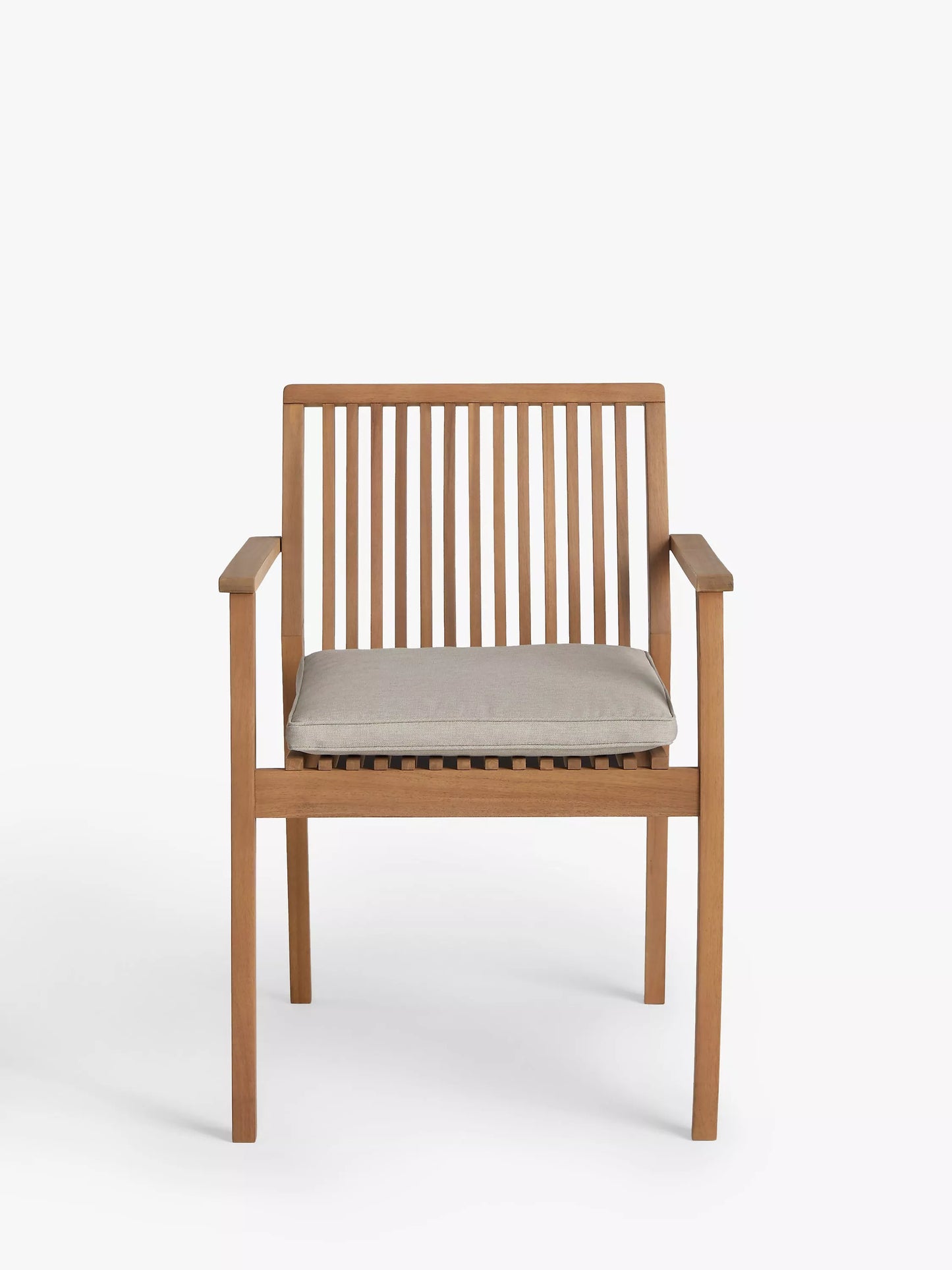 John Lewis Mona Garden Dining Chair, Set of 2, FSC-Certified (Acacia Wood), Natural