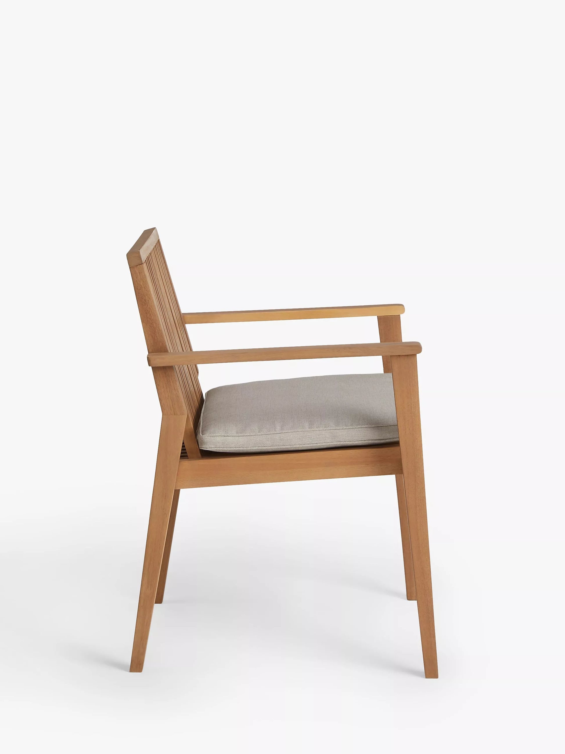 John Lewis Mona Garden Dining Chair, Set of 2, FSC-Certified (Acacia Wood), Natural
