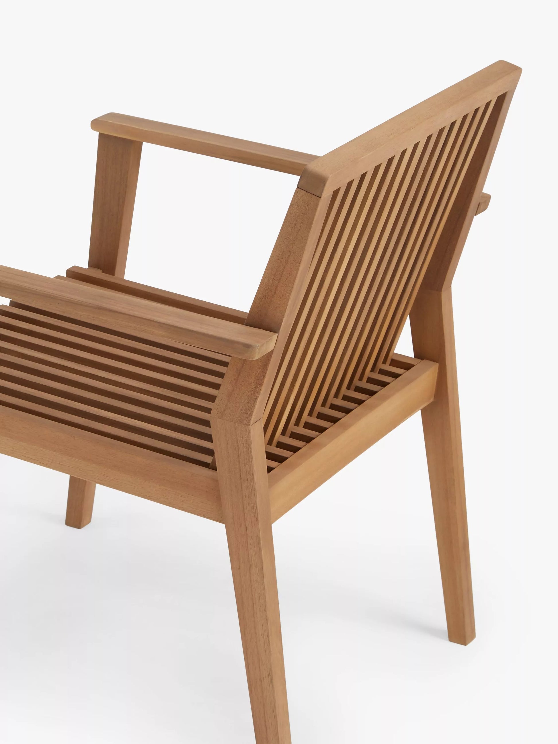 John Lewis Mona Garden Dining Chair, Set of 2, FSC-Certified (Acacia Wood), Natural