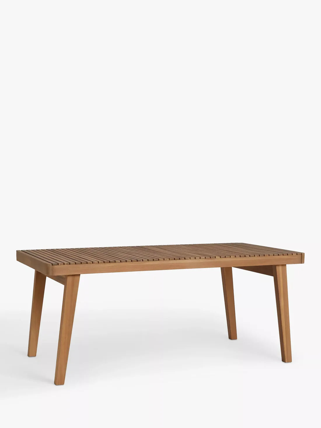 John Lewis Mona Rectangular Garden Dining Table, 175cm (Acacia Wood), Natural
