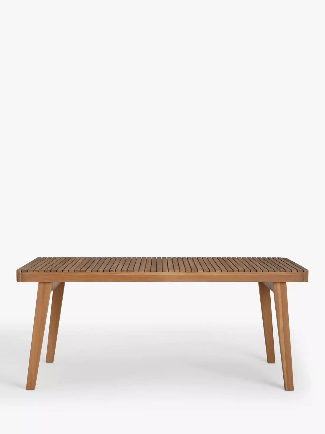 John Lewis Mona Rectangular Garden Dining Table, 175cm (Acacia Wood), Natural