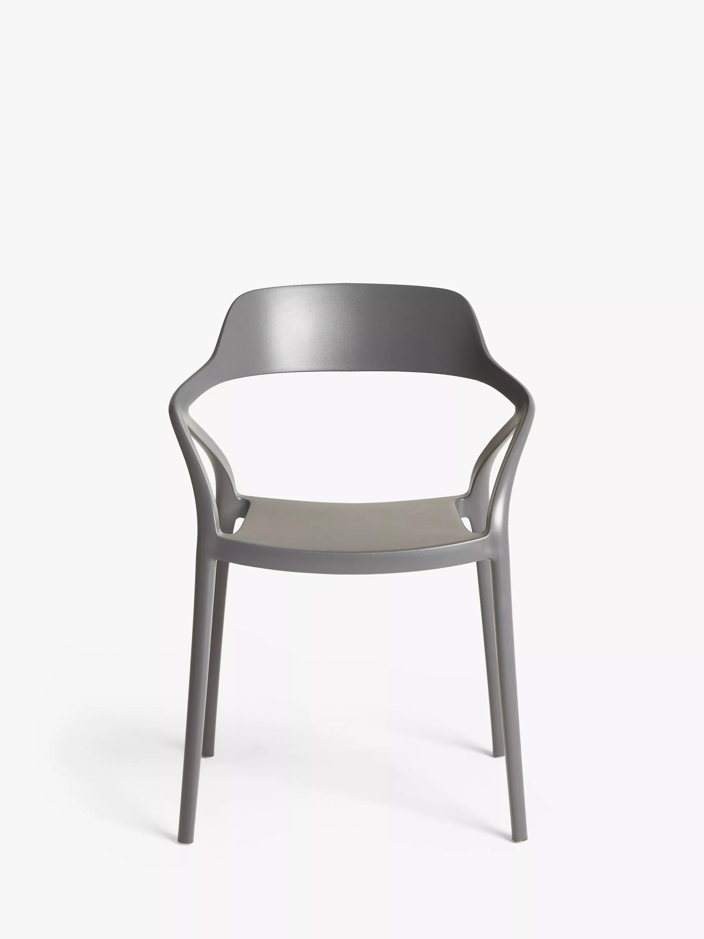 John Lewis Stacking Garden Chair, Set of 2 Grey