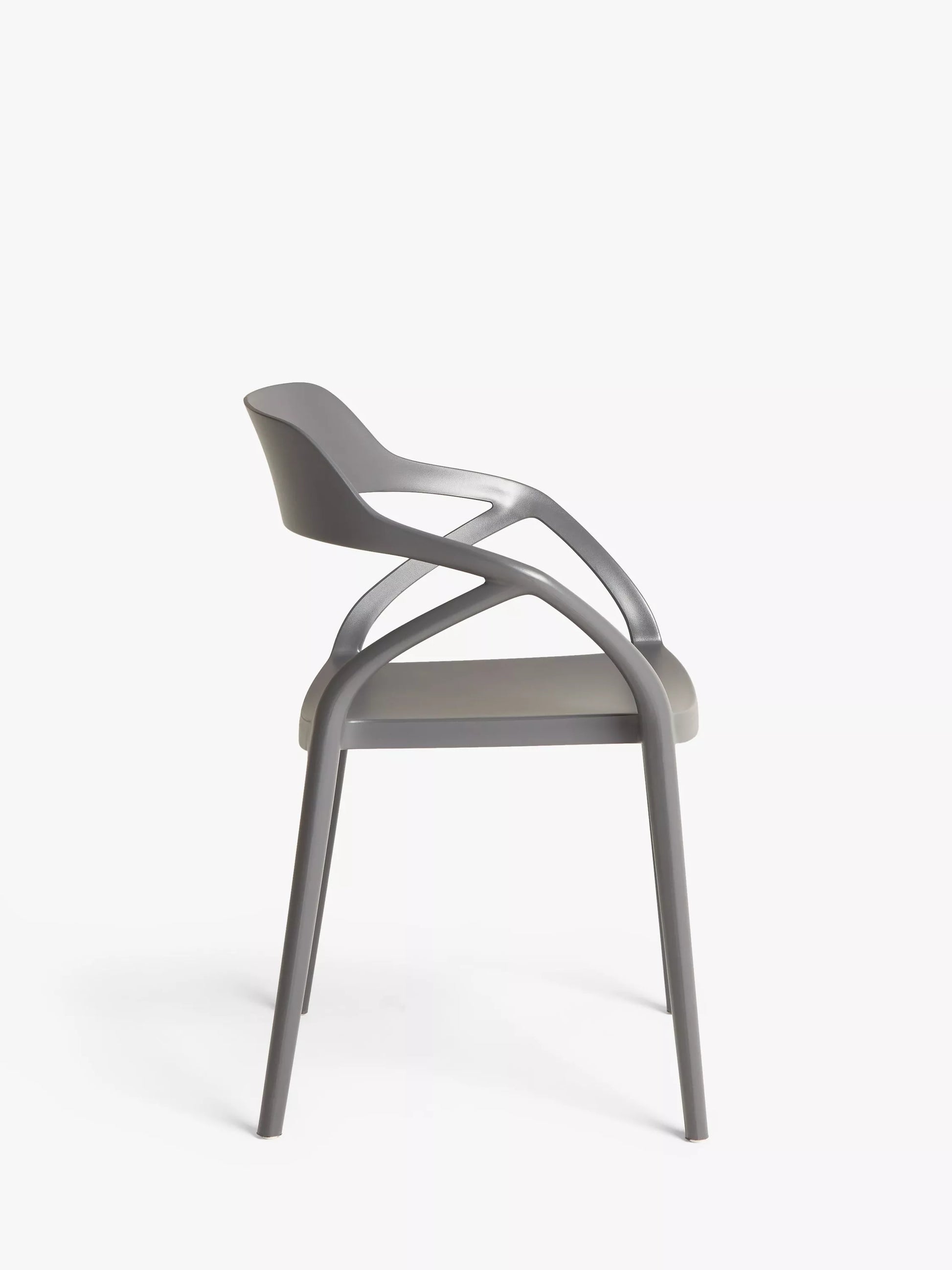 John Lewis Stacking Garden Chair, Set of 2 Grey