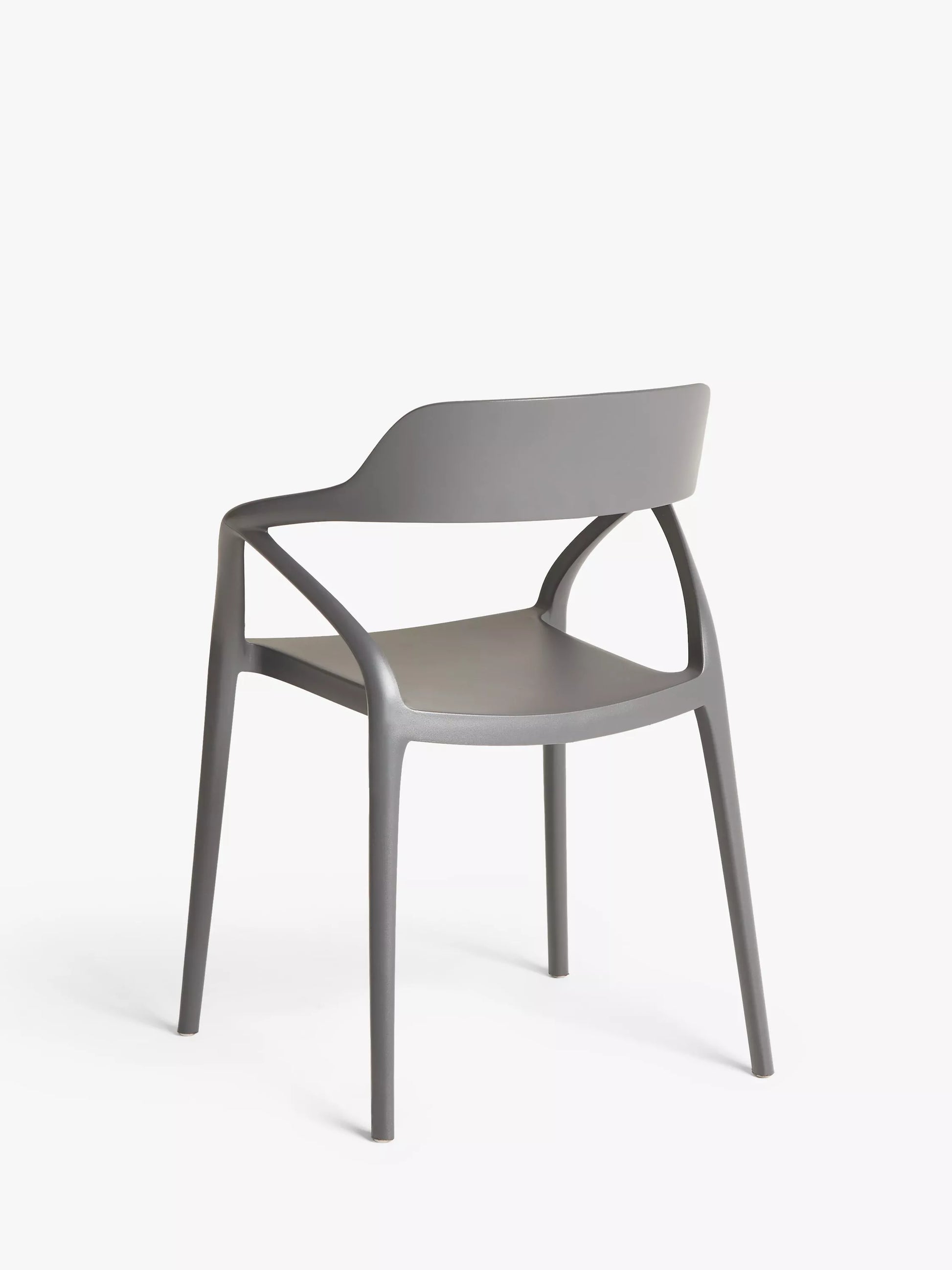 John Lewis Stacking Garden Chair, Set of 2 Grey