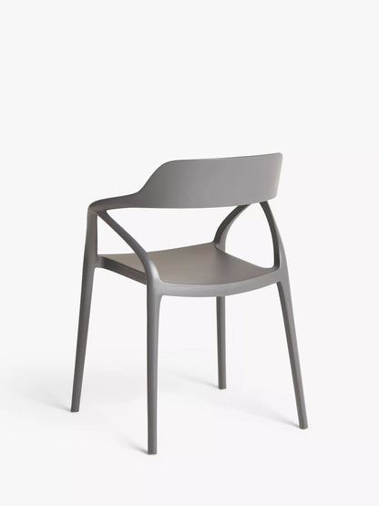 John Lewis Stacking Garden Chair, Set of 2 Grey