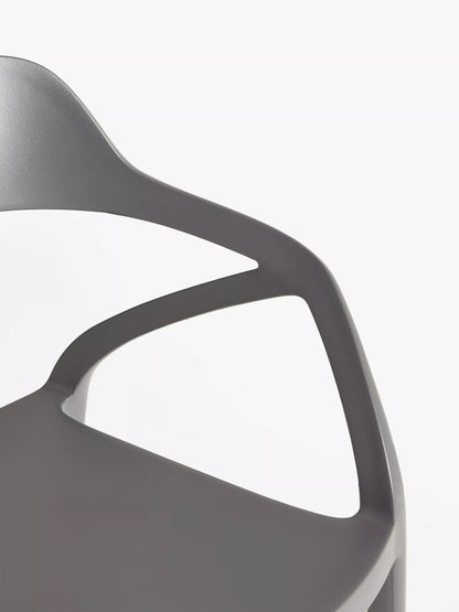 John Lewis Stacking Garden Chair, Set of 2 Grey