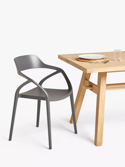 John Lewis Stacking Garden Chair, Set of 2 Grey