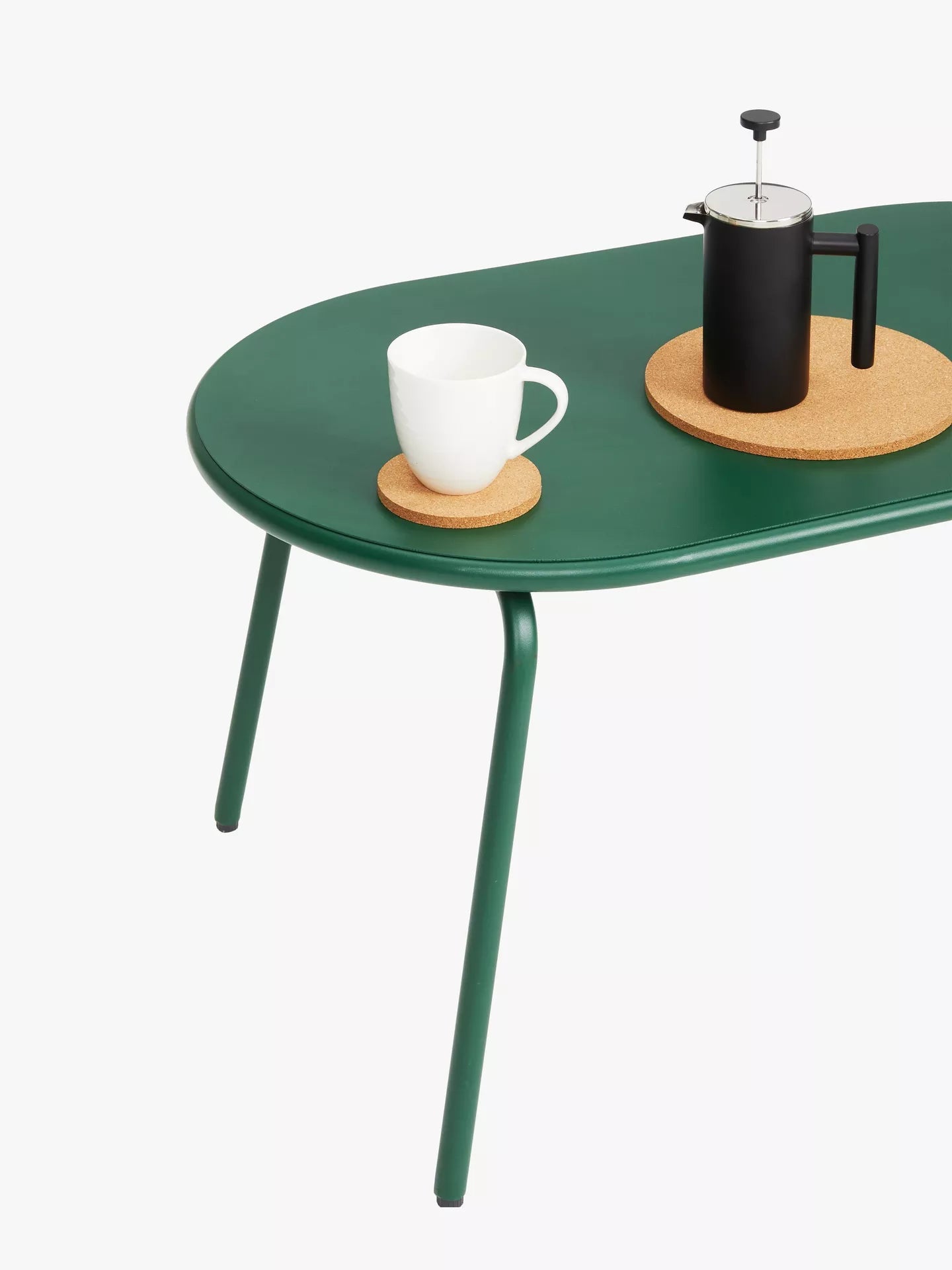 John Lewis ANYDAY Oval Metal Garden Coffee Table, 90cm