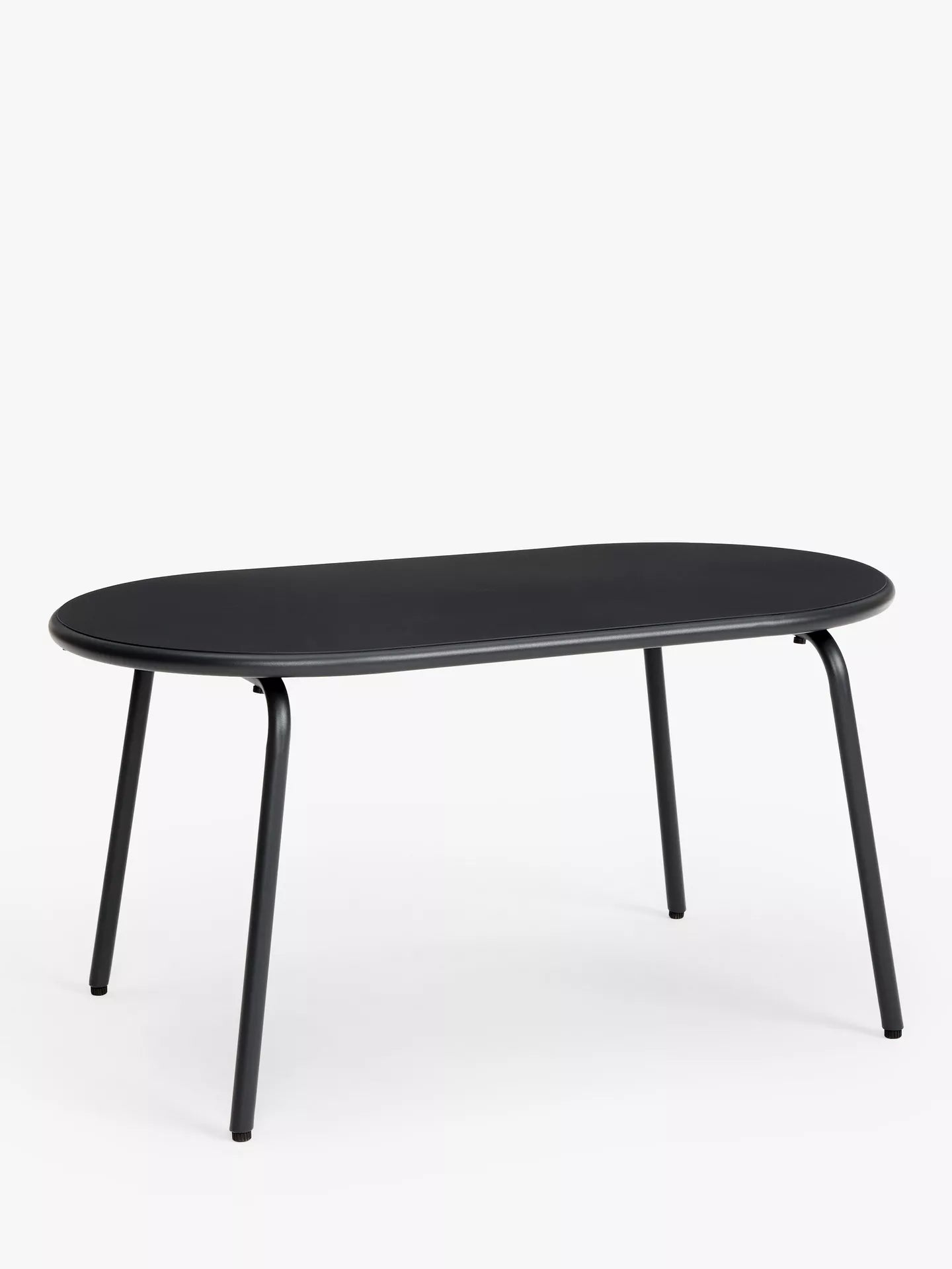 John Lewis Oval Metal Garden Coffee Table, 90cm, Steel