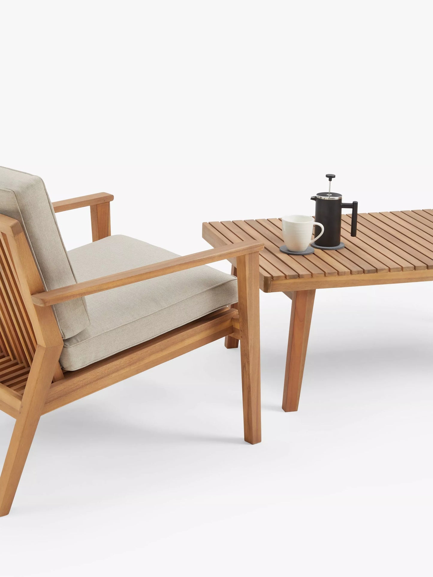 John Lewis Mona Garden Lounge Chair (Acacia Wood), Natural